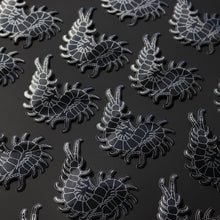 Load image into Gallery viewer, Silver Centipede sticker