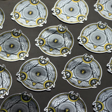 Load image into Gallery viewer, Gold geometric beetle sticker