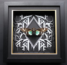 Load image into Gallery viewer, Splendid Blue Calligraphy Cicada