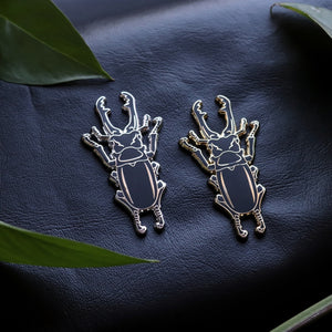 Stag Beetle enamel pins