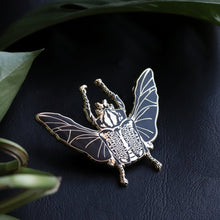 Load image into Gallery viewer, Flower Beetle enamel pin
