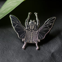 Load image into Gallery viewer, Flower Beetle enamel pin
