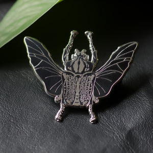 Flower Beetle enamel pin